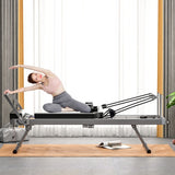 Pilates Core Bed, Foldable Home High Quality, Yoga Studio Same Commercial Fitness Equipment, Black