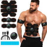 Grexemin ABS Stimulator Workout Equipment Ab Machine USB Rechargeable Gear for Abdomen/Arm/Leg Strength Training Equipment for Men and Women