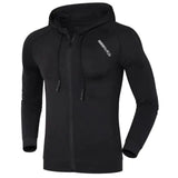 Men's Stretch Fitted Hoodie for Outdoor Fitness