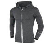 Men's Stretch Fitted Hoodie for Outdoor Fitness