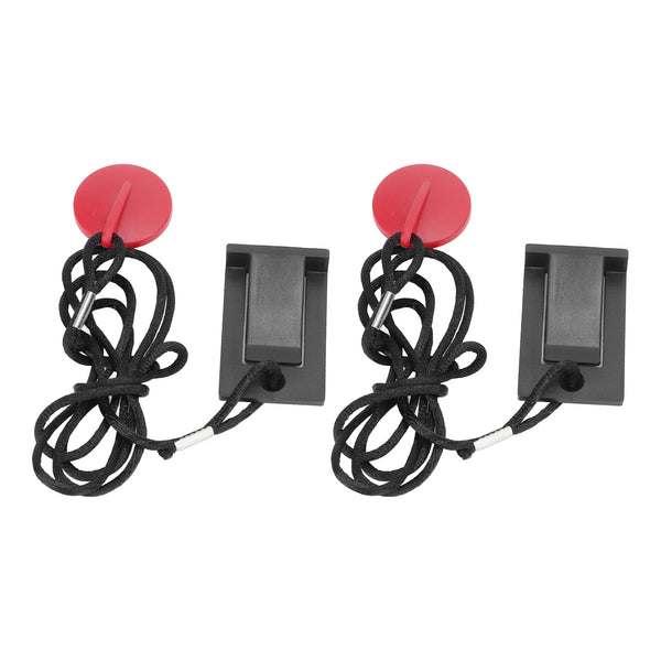 2 Pcs Universal Magnet Safety Key Running Machine Safety Key Compact Easy Operation for Treadmills