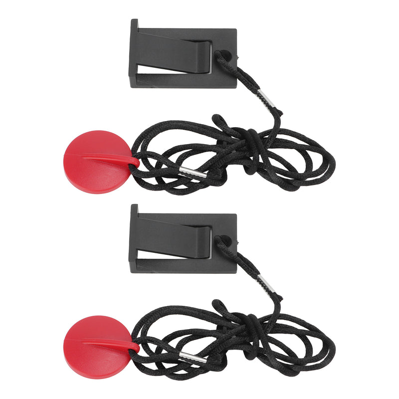 2 Pcs Universal Magnet Safety Key Running Machine Safety Key Compact Easy Operation for Treadmills