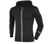 Men's Stretch Fitted Hoodie for Outdoor Fitness